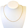 18k Rose Gold Link Necklace Diamond Cut Japanese Estate Designer - Joseph Diamonds