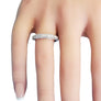 Diamond Band 18k White Gold 1.06tcw White VS Diamonds 2/3 Around - Joseph Diamonds