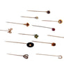 Antique Stick Pins 14k Yellow Gold Vintage Pins - Joseph Diamonds