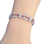 Art Deco Diamond Platinum Bracelet 9tcw old Euro VS Diamonds and Rubies Original Joseph Diamonds