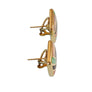 Asch Grossbardt Earrings 14k Yellow Gold Multi-Stone Inlay Design - Joseph Diamonds
