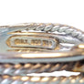 David Yurman Signed Bypass Sterling and 18k Yellow Gold Ring - Joseph Diamonds