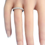 Diamond Band .55tcw 18k White Gold White Diamonds Unworn Eternity Style Band - Joseph Diamonds