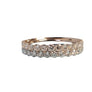 Diamond Band, Ring Two Rows 18k white gold 1.2tcw Beautiful VS Colorless Diamond - Joseph Diamonds