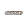 Diamond Eternity Band Art Deco Style 18 White Gold 1.45tcw White VS Diamonds - Joseph Diamonds