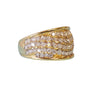 Diamond Fashion Band 18k Yellow Gold Tapered Ring .78tcw White VS Diamonds - Joseph Diamonds