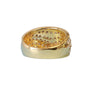 Diamond Fashion Band 18k Yellow Gold Tapered Ring .78tcw White VS Diamonds - Joseph Diamonds