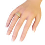 Diamond Fashion Band 18k Yellow Gold Tapered Ring .78tcw White VS Diamonds - Joseph Diamonds