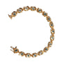 Estate 10k Yellow Gold Topaz Designer Bracelet - Joseph Diamonds