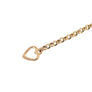 Estate 14k Toggle Bracelet Yellow Gold Link Chain with Heart Lock - Joseph Diamonds