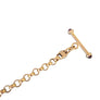Estate 14k Toggle Bracelet Yellow Gold Link Chain with Heart Lock - Joseph Diamonds