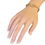 Estate 14k Toggle Bracelet Yellow Gold Link Chain with Heart Lock - Joseph Diamonds