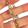 Estate 14k Yellow Gold Circle Link Bracelet 7" Bracelet - Joseph Diamonds