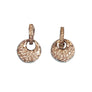 Estate 14k white Gold Designer Diamond Earrings - Joseph Diamonds