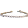 Estate 18k Tennis Bracelet White Gold Diamond Line Bracelet 7.5tcw - Joseph Diamonds
