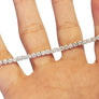 Estate 18k Tennis Bracelet White Gold Diamond Line Bracelet 7.5tcw - Joseph Diamonds