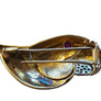 Estate 18k Yellow Gold Diamond Brooch Pin Bird Enamel Rubies - Joseph Diamonds
