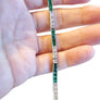 Estate Art Deco Style Diamond Platinum Bracelet .96tcw old VS Diamonds Emeralds - Joseph Diamonds