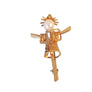 Estate Brooch 14k Scarecrow Signed Italian Designer Uno A-Erre - Joseph Diamonds