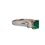 Estate Colombian emerald 1.13ct diamond ring - Joseph Diamonds