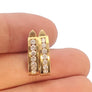 Estate Designer Diamond Earrings 18k Yellow Gold Signed Kurt Gutmann - Joseph Diamonds