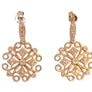 Estate Designer Earrings 18k Yellow Gold with White VS Diamonds - Joseph Diamonds