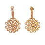 Estate Designer Earrings 18k Yellow Gold with White VS Diamonds - Joseph Diamonds