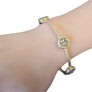 Estate Fine Bangle 14k Yellow Gold 1.59tcw Chocolate Diamonds Matte Scraped - Joseph Diamonds