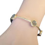 Estate Fine Bangle 14k Yellow Gold 1.59tcw Chocolate Diamonds Matte Scraped - Joseph Diamonds