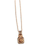 Estate Levian Diamond Necklace and Pendant Chocolate Diamonds Rose Gold - Joseph Diamonds