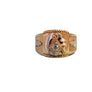 Estate Mason Ring 10k gold Masonic Ring .33ct Old Euro Diamond - Joseph Diamonds