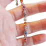 Estate Oval Sapphire and Diamond 14k White Gold Bracelet - Joseph Diamonds