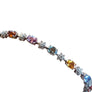 Estate Oval Sapphire and Diamond 14k White Gold Bracelet - Joseph Diamonds