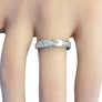 Estate Signed Diamond Ring in Platinum 1.50tcw White VS Princess Cut Diamonds - Joseph Diamonds