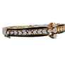 Estate Vintage Bracelet 14k Yellow Gold and Diamonds Black Enamel Mid Century - Joseph Diamonds
