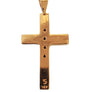 Estate Vintage Cross Pendant 14k Yellow Gold and White VS Diamonds - Joseph Diamonds