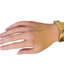 Estate Vintage Cuff Heavy 18k Yellow Gold Hinged Bracelet - Joseph Diamonds
