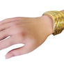 Estate Vintage Cuff Heavy 18k Yellow Gold Hinged Bracelet - Joseph Diamonds