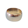 Estate Vintage Wide Wedding Band 14k Yellow Gold Cigar Style - Joseph Diamonds