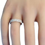 Eternity Band 1.61tcw 3 Row 18k White Gold White VS Diamonds New Close Out ring - Joseph Diamonds