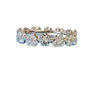 Eternity Band 1.65tcw Flower 18k White Gold White VS Diamonds New Close Out ring - Joseph Diamonds