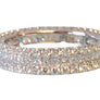 Eternity Band 1.89tcw 3 Row 18k White Gold White VS Diamonds New Close Out ring - Joseph Diamonds