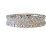 Eternity Band 1.89tcw 3 Row 18k White Gold White VS Diamonds New Close Out ring - Joseph Diamonds