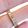 Eternity Diamond Band, Ring 18k yellow gold 6.09tcw VS Light Yellow Emerald Cuts - Joseph Diamonds