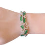 Jade and Diamond Bracelet 4.18tcw diamond and Spectacular Translucent Jade - Joseph Diamonds