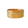 Mene 24kt Yellow Gold Signed Band Wide 10mm Beautifully Detailed