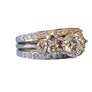 Estate 14k 1.84tcw Engagement Rind with Wedding Bands