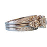 Estate 14k 1.84tcw Engagement Rind with Wedding Bands
