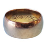 Antique 18k Yellow Gold Wide Band Heavy Engraved Circa 1896