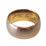 Antique 18k Yellow Gold Wide Band Heavy Engraved Circa 1896
